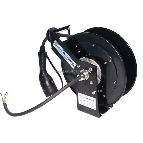 Image result for Spring Loaded Retractable Cable Reel Mechanism