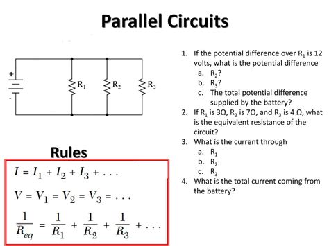 Image result for Rules of Parallel Circuit