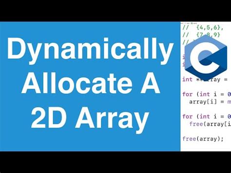 Image result for C Dynamic Allocation Array