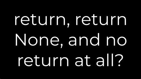 Afbeeldingsresultaten voor Return None in Python