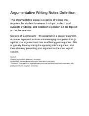 Image result for Argumentative Writing Notes