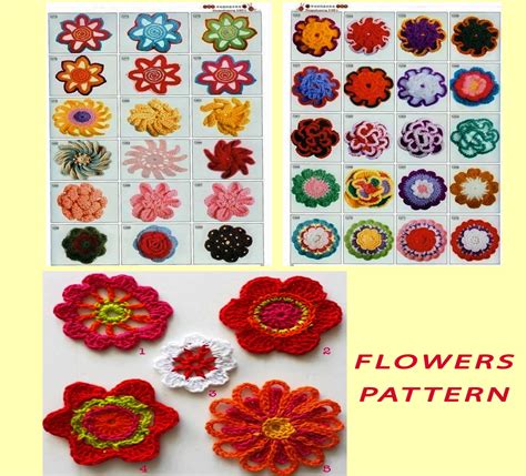 BEAUTIFUL CROCHET FLORAL PATTERNS..+CHART - CrochetRibArt