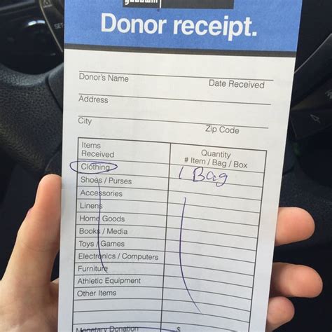 Image result for Goodwill Donation Receipt Template