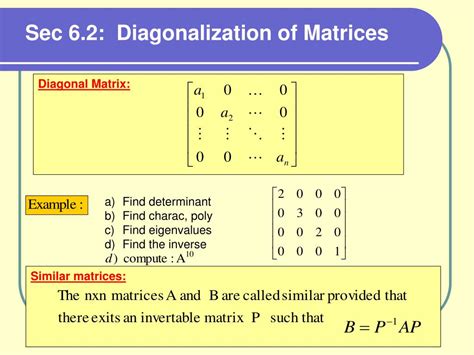 Afbeeldingsresultaten voor Diagonal Form Matrix
