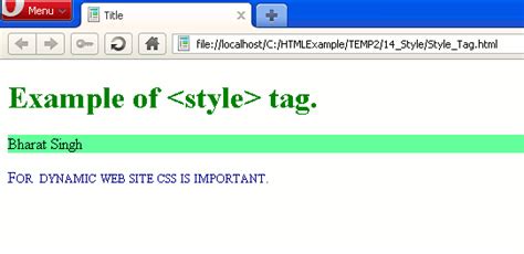 How to Use Style Tag in HTML に対する画像結果