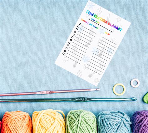 Image result for Temperature Blanket Chart