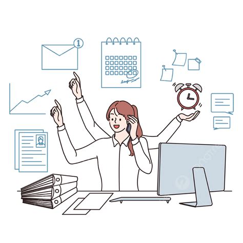 Toradh íomhá ar Multitasking Vector Transparent