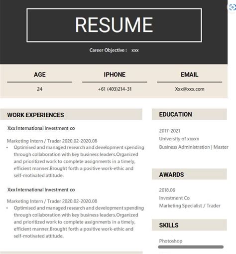 Image result for Resume Examples PDF
