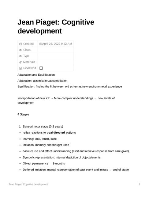 Image result for Jean Piaget Cognitive Development Case Study