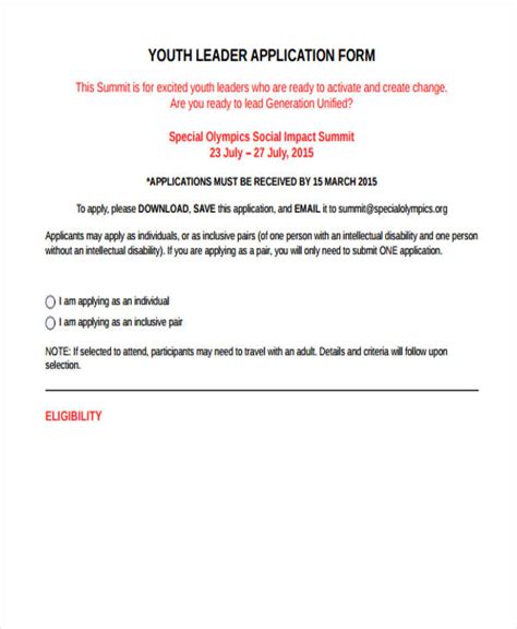 Image result for Application for Leadership Program Example UK