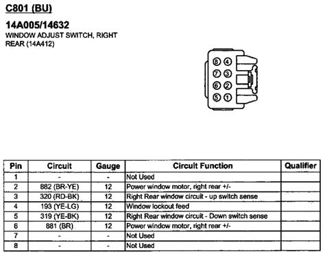 Toradh íomhá ar Ford F 150 Window Switch Problem
