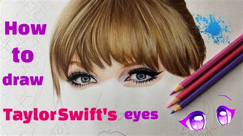 how to draw eyes|Taylorswift drawing|colored pencil - YouTube