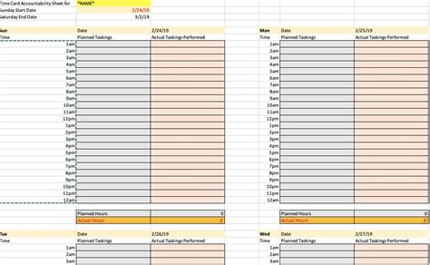 Time Card Excel Array Template に対する画像結果
