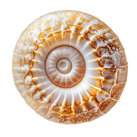 Toradh íomhá ar Nautilus Shell Drawing with Transparent Background
