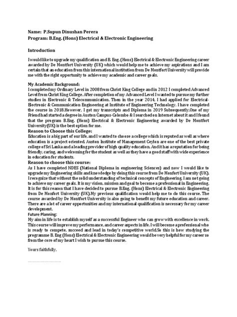 Electrical Engineering Personal Statement Examples에 대한 이미지 결과