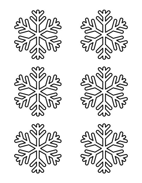 Image result for Small Snowflake Template