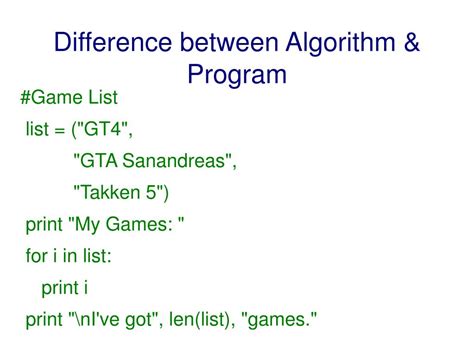 Difference Between Algo and Program に対する画像結果