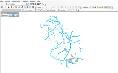 Toradh íomhá ar ArcGIS Vectorization