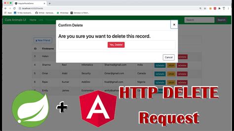 Image result for How to Concatinate Data or ID with Delete URL in Angular
