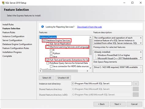 Image result for Feature Selection SQL Server 2019