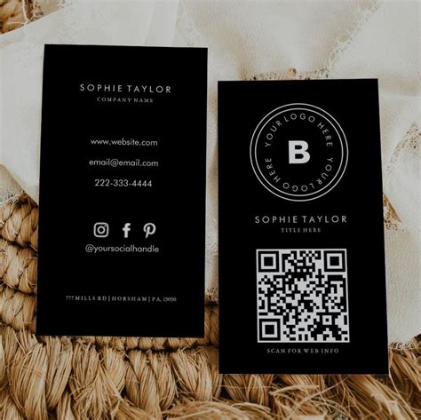 Image result for Rectangular QR Code Card Mockup