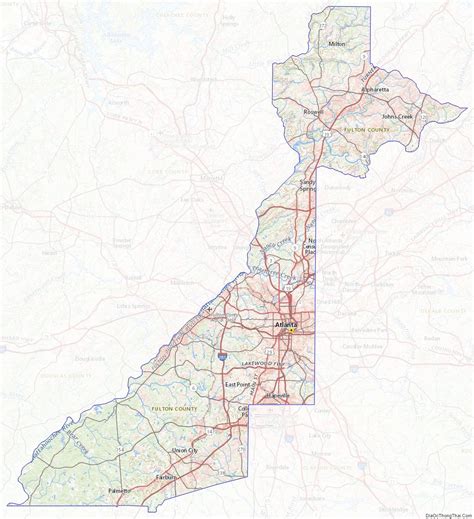 Fulton County Georgia Map に対する画像結果