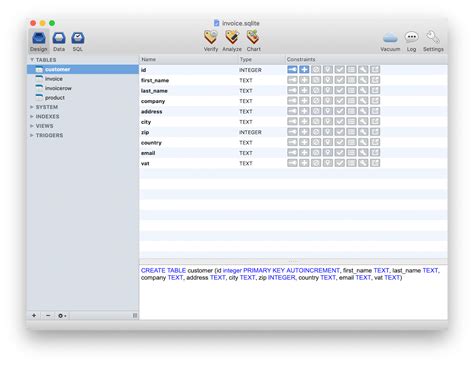 Image result for DB Browser for SQLite Database Structure