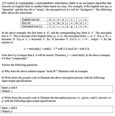 Image result for Polyalphabetic Cipher Encryption Example