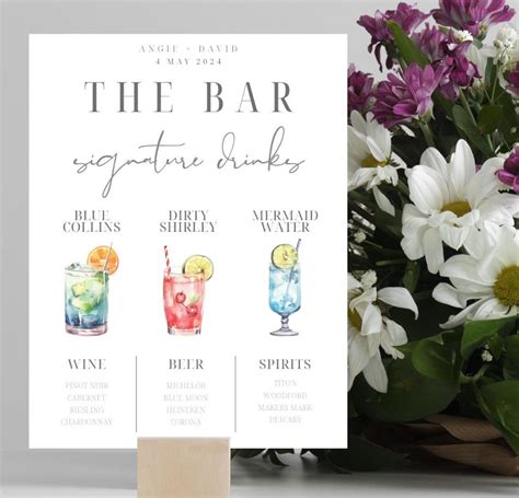 Image result for Signature Cocktail Menu