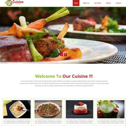 Restauran Menu HTML-এর ছবি ফলাফল