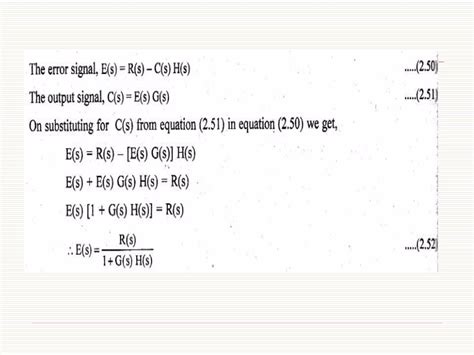 Image result for First Order System Eqn Control System