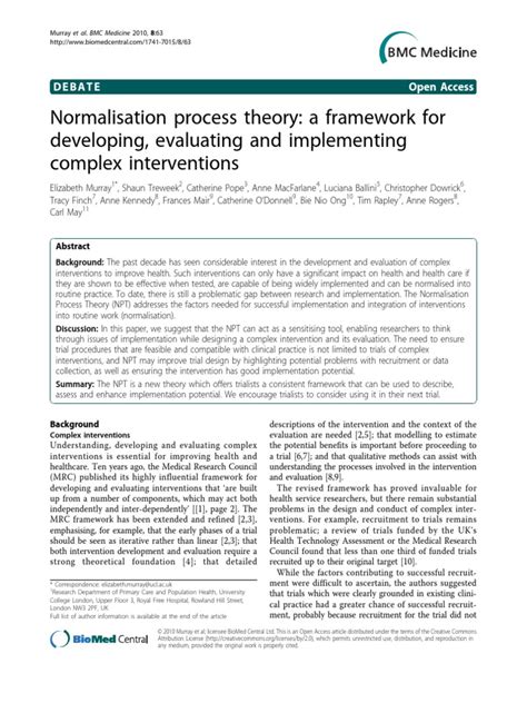 Image result for Normalization Process Theory