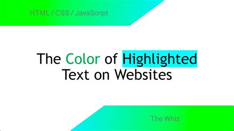 Image result for HTML Highlight Text Background Color