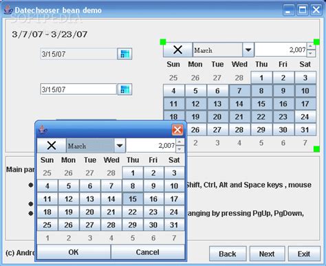 Toradh íomhá ar DateChooser Java