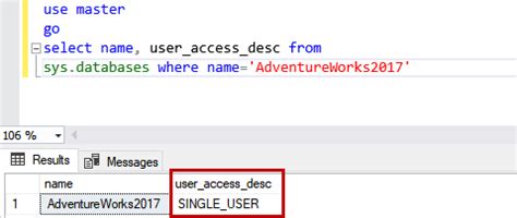 Résultat d’images pour Database Single User Mode