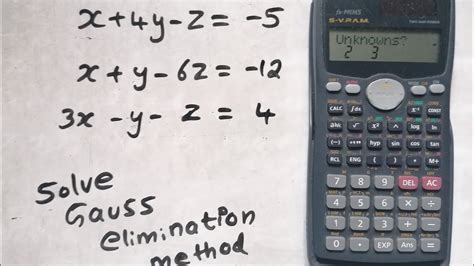 Toradh íomhá ar Calculating Gaussian Elimination