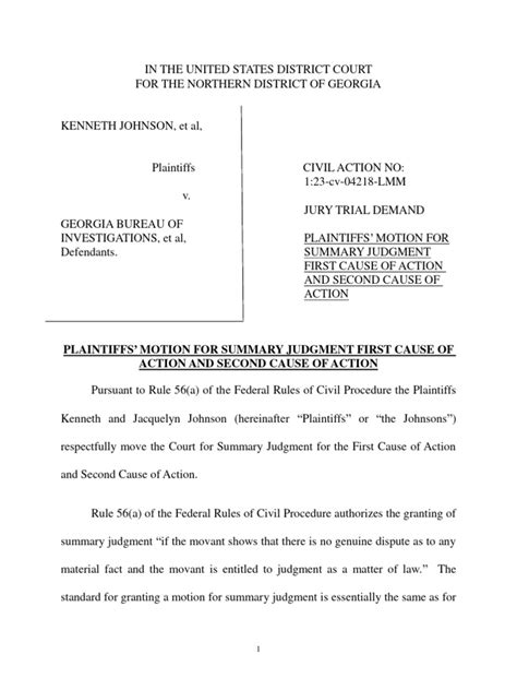 Toradh íomhá ar Summary Judgment Example