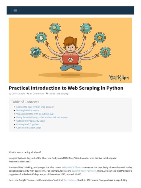 Web Scraping Using Python Project Report PDF に対する画像結果