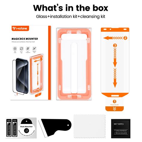 iPhone 12 Pro Max Screen Guard with Installing Kit に対する画像結果