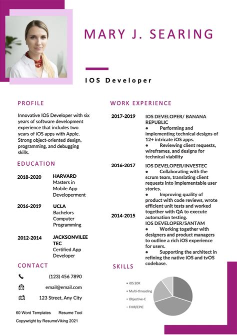 Image result for iOS Developer Resume