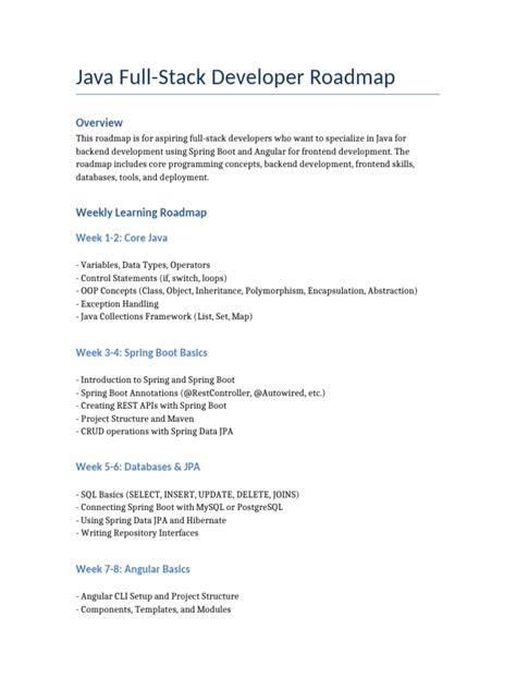 Image result for Full-Stack Developer Road Map PDF