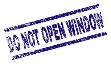 Image result for Do Not Open Broken Window Sign