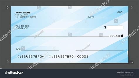 Toradh íomhá ar Check Template Vector