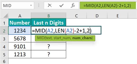Image result for Mid Formula Example in Excel