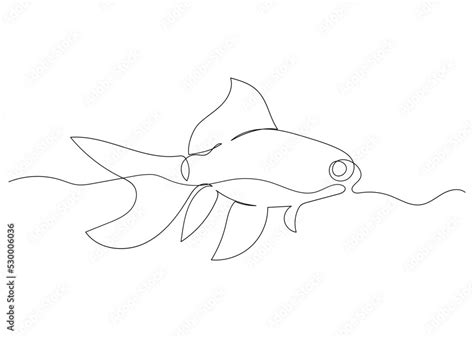 Image result for Continuous Line Drawing Fish