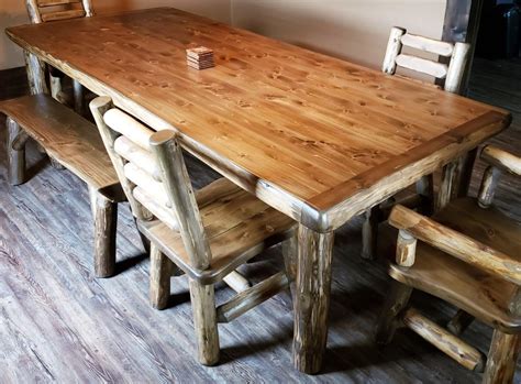 Rustic Wood Rectangular Pedestal Dining Table に対する画像結果