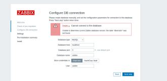 Image result for Zabbix Database Error