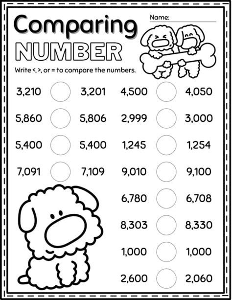 Image result for Comparing and Ordering Numbers 3rd Grade