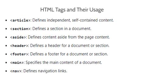 Image result for HTML Tags Full Name