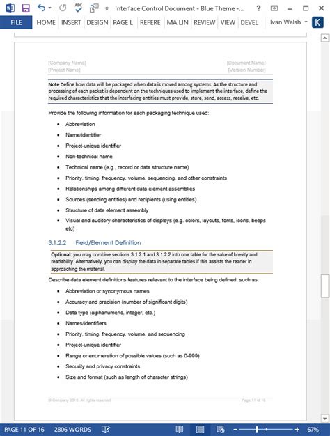 Image result for Software Interface Document